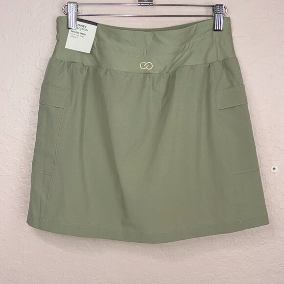 Calia Journey Skort NEW Women’s XS Sage Green Pull On Drawcord Pockets Athletic - Picture 3 of 8